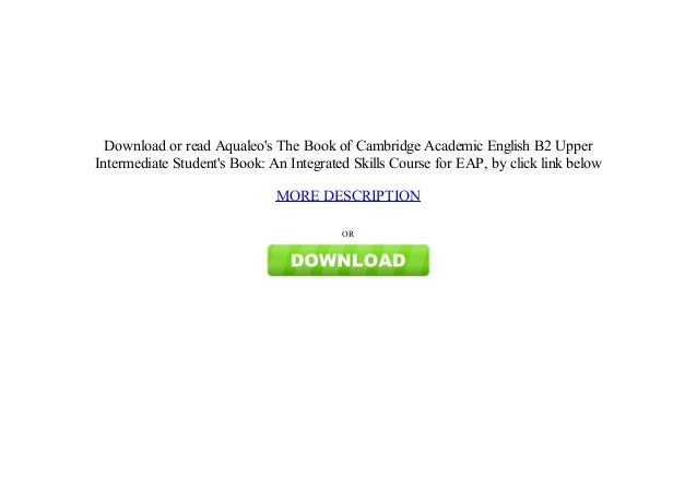 Cambridge Academic English B2 Upper Intermediate Student Book Epub